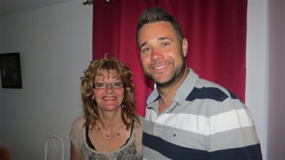 Bruno Roussel et sa mère Diane. Bruno Roussel et sa mère Diane.